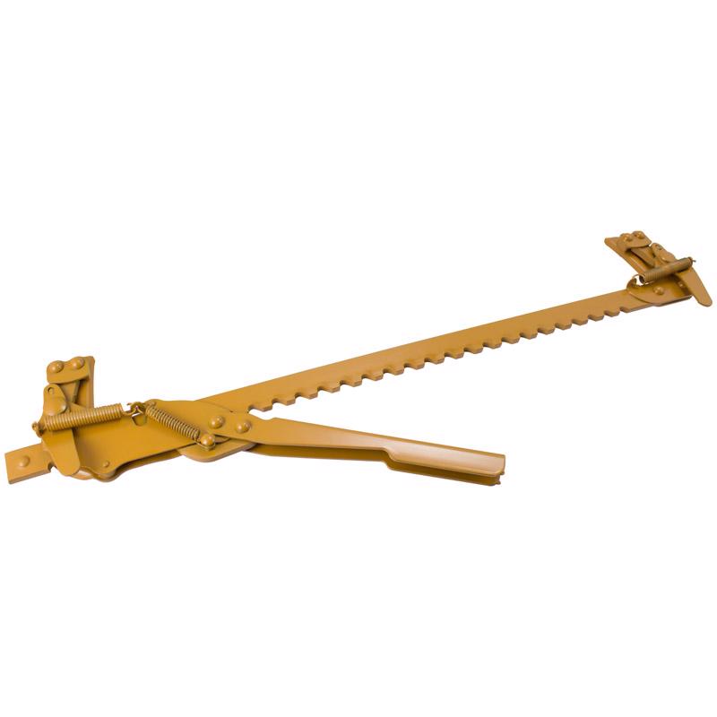 Emery Jensen fence stretcher for fence installation and repairs, featuring a sturdy metal handle and adjustable tension mechanism.
