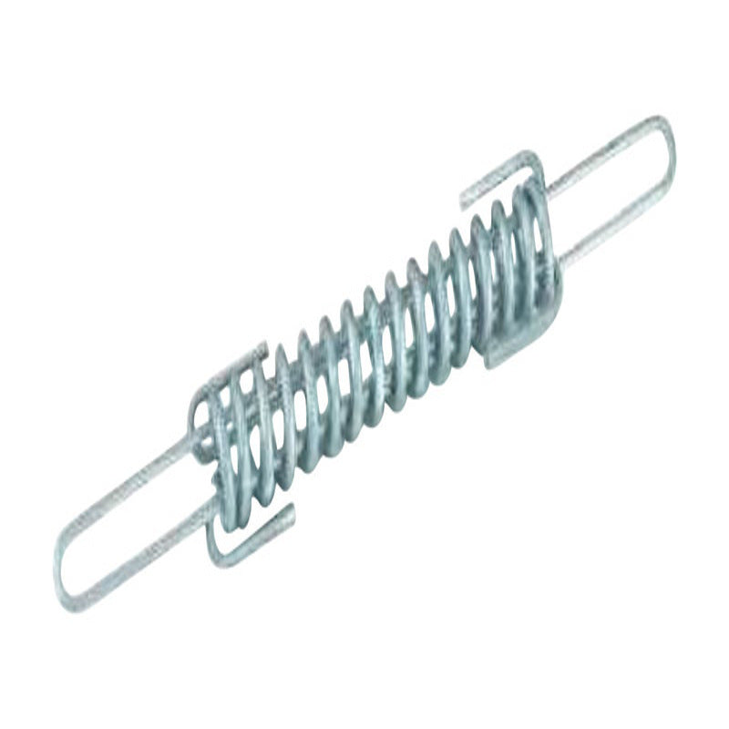 Emery Jensen spring tension measuring tool for fence installation, showing a close-up of the device used to check tension.