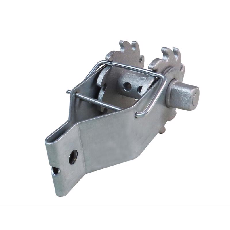 Emery Jensen wire strainer for fence installation, showing sturdy metal construction with adjustable tension knob.