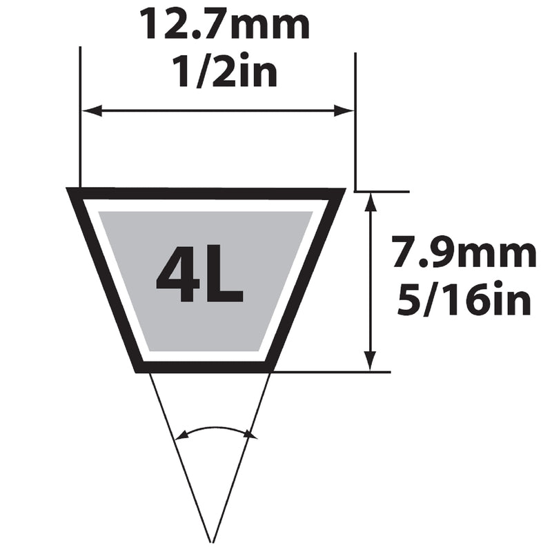 V BELT 1/2" x 72"