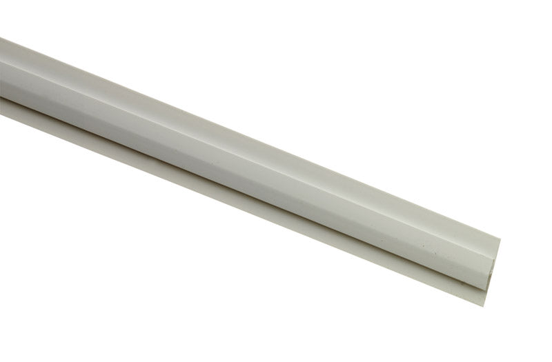 White fiberglass mold bar divide measuring 1.5x8 inches, designed for use with Emery Jensen fiberglass panel accessories.