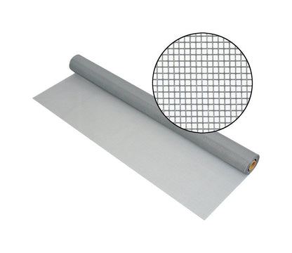 Gray fiberglass and poly screen measuring 30x100 inches by Emery Jensen, ideal for insect screens and outdoor enclosures.