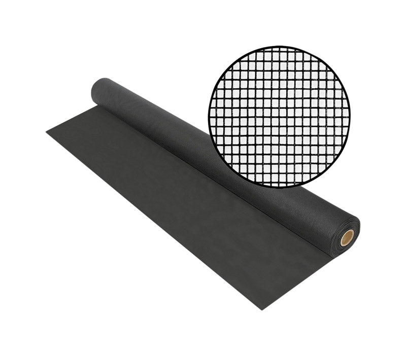 Fiberglass and polyester screen measuring 72x100 inches by Emery Jensen, suitable for windows and outdoor enclosures.