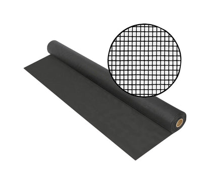 Fiberglass and polyester screen measuring 72x100 inches by Emery Jensen, suitable for windows and outdoor enclosures.