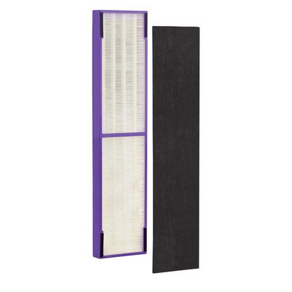 Emery Jensen HEPA filter rectangle 19.25-inch for air filtration, with pleated design and durable frame for HVAC systems.