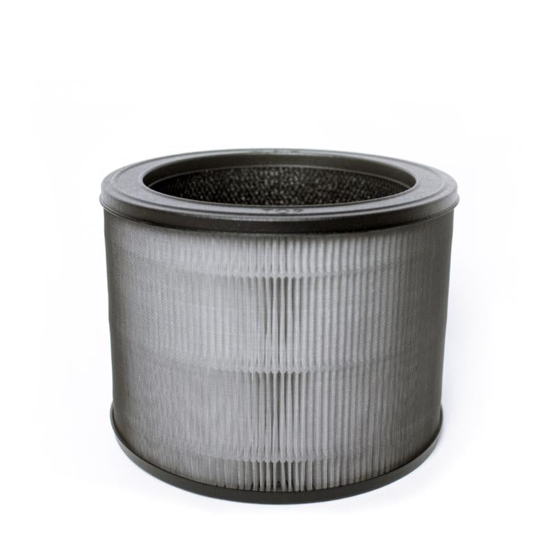 Round 6-inch carbon filter from Emery Jensen, designed for air purification and filtration in HVAC or ventilation systems.