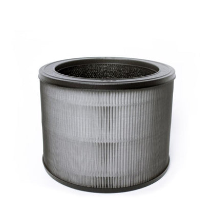 Round 6-inch carbon filter from Emery Jensen, designed for air purification and filtration in HVAC or ventilation systems.