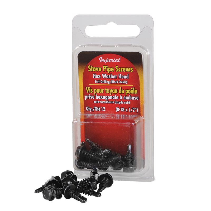 STOVEPIPE SCRW 1/2" 12PK - Pack of 12