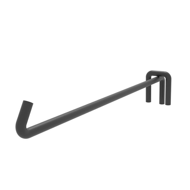 Black 13-inch CROSS TBE DVIDR fixture from Emery Jensen, designed for secure fixing and durable construction.