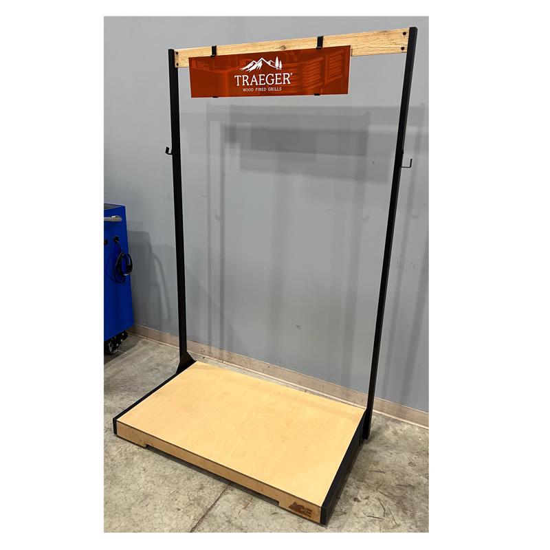 Black Emery Jensen FTRE platform fixing fixture used for secure, durable support in industrial or construction applications.