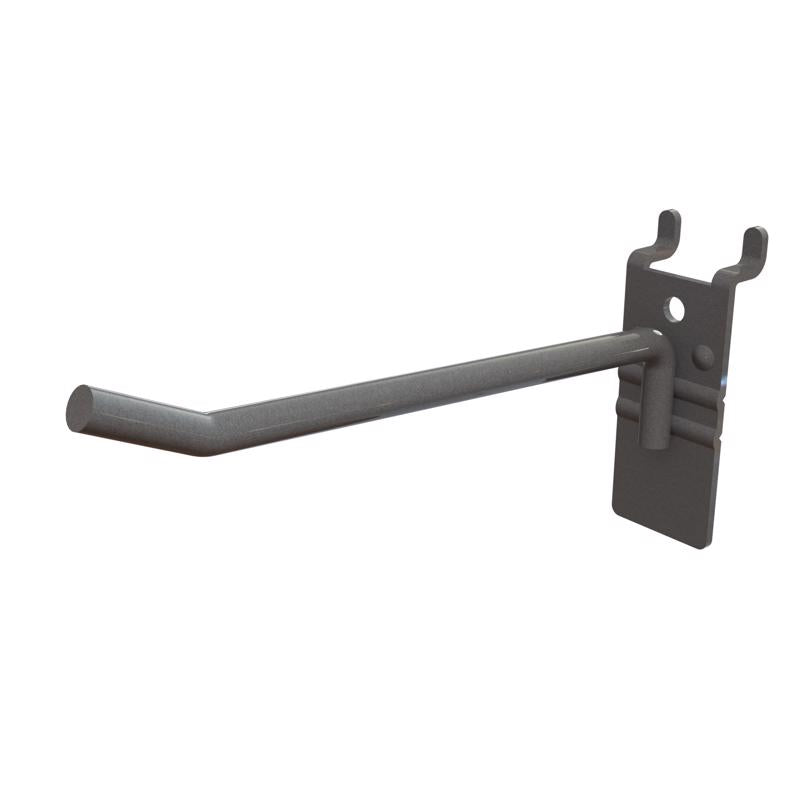 Black 6.5-inch GRND wheel hook from Emery Jensen, a durable fixture for securing equipment or tools.