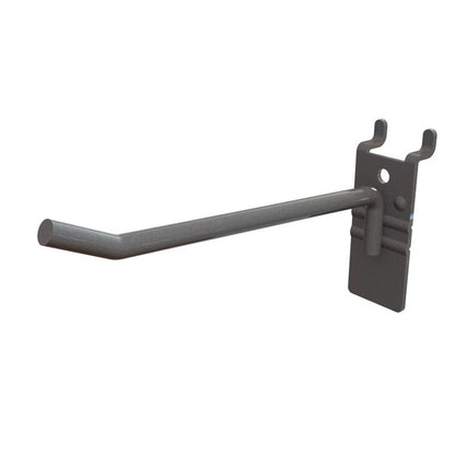 Black 6.5-inch GRND wheel hook from Emery Jensen, a durable fixture for securing equipment or tools.