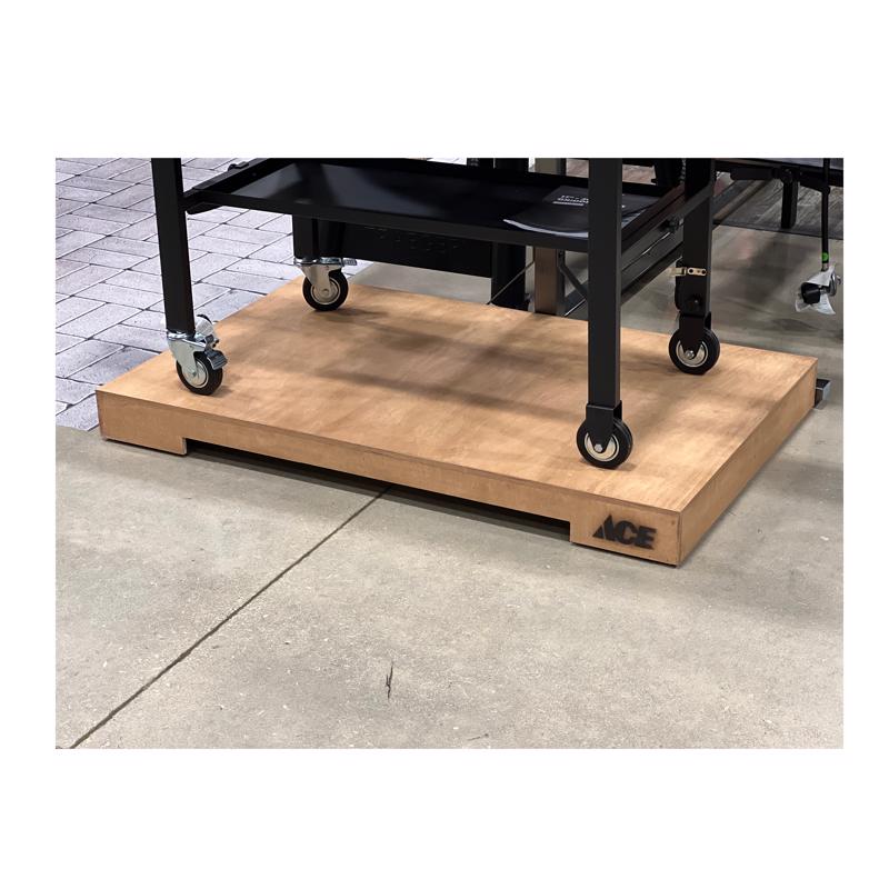 Emery Jensen 48-inch wood platform base fixture for stable support and framing in construction projects.