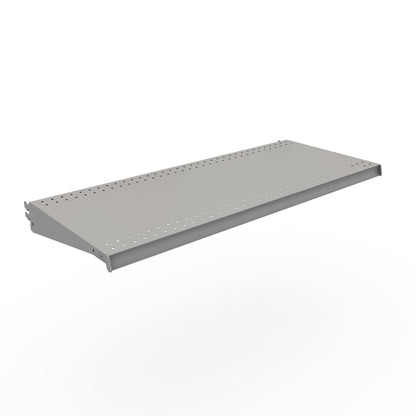 Emery Jensen Shelf DL Style 36x15 Silver fixing fixture with a sleek, modern design for storage and organization.
