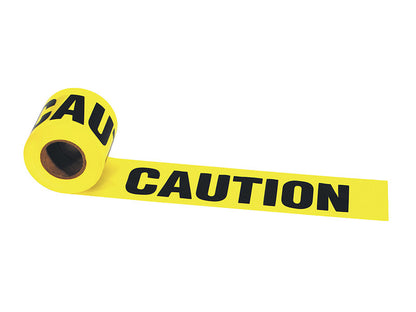 Emery Jensen caution tape 3" x 300' flagging tape in a pack of 8, used for safety marking and hazard warnings.