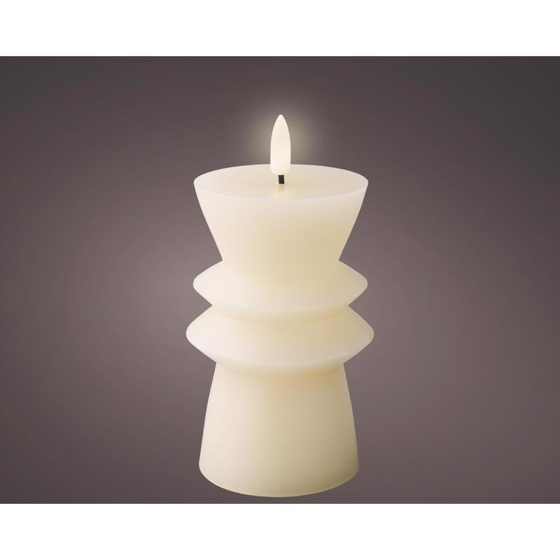 Set of 14 Emery Jensen CMAS LED flameless candles, 5.7 inches tall, with a realistic flickering flame effect.