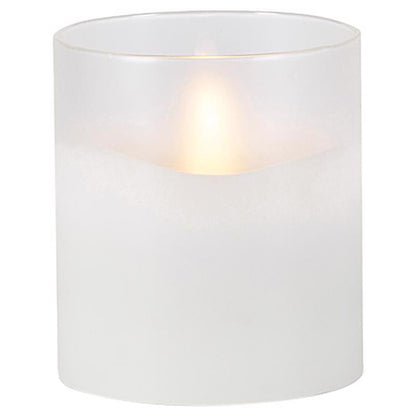 Set of six Emery Jensen flameless candles with round pillar design, ideal for safe, decorative home lighting.