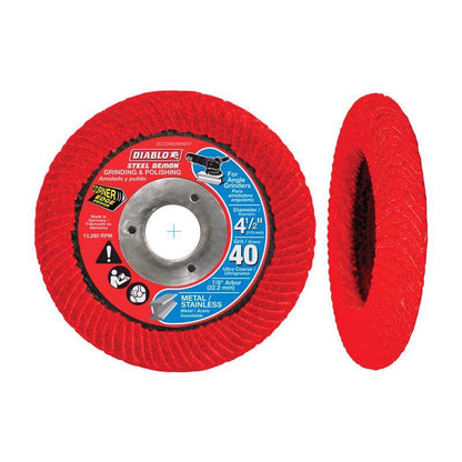 FLAP DISC 4-1/2"40G U-cs