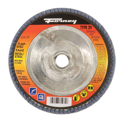 FLAP DISC FINE 4.5"d 60G