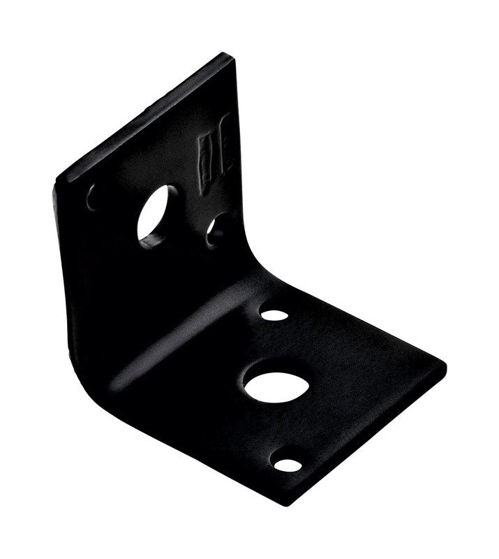 Emery Jensen flat corner iron brace measuring 1.65x1.5 inches, used for reinforcing and securing corners in construction projects.