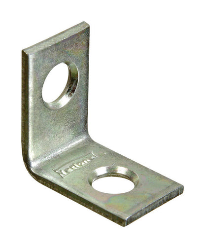 Emery Jensen flat corner iron ZN 3/4x1/2 inch, metal corner brace for woodworking and framing projects.