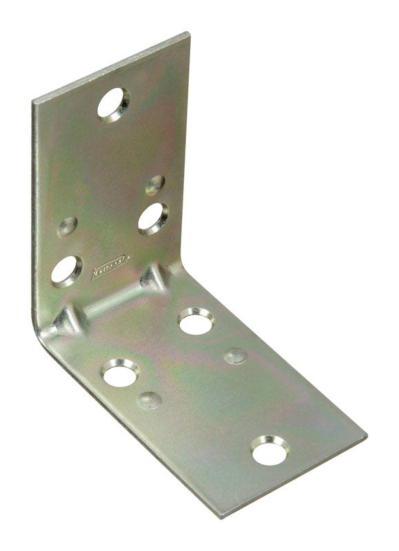 Emery Jensen flat corner iron, ZN2-1/2x1-1/2, for drywall corner reinforcement, metal construction, gray finish, in a workshop setting.