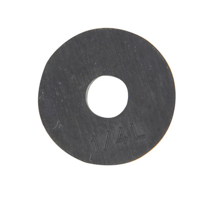 Set of five Emery Jensen flat washers for 1/4L faucet, durable rubber seal for plumbing and faucet fittings.