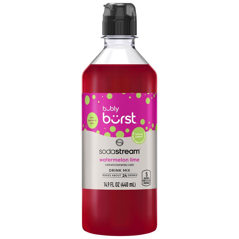 Emery Jensen DRNK MIX BUB Watermelon flavored beverage in a 440ml bottle, part of the Flavors & Mixes product range.