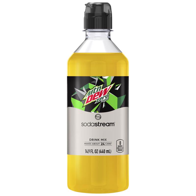 Emery Jensen MTN DEW ZERO MX flavored beverage in a 14.9oz bottle, part of the flavors and mixes collection.
