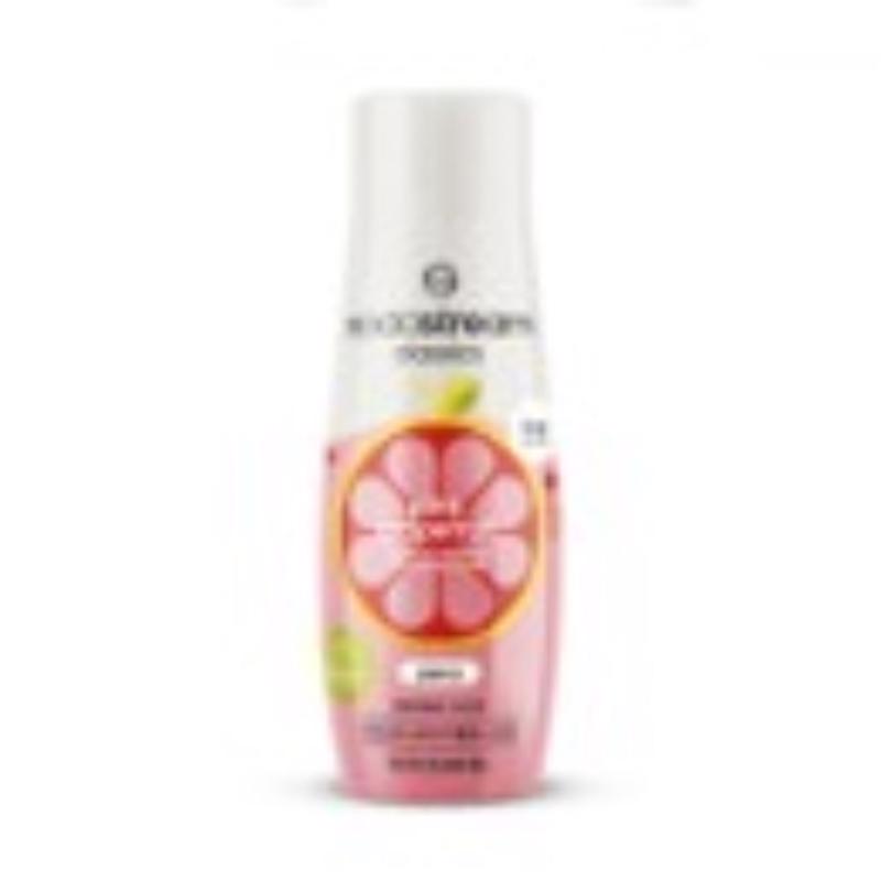 Emery Jensen SODAMIX Pink Grapefruit flavor mix, 0 calories, in a colorful packaging bottle for soda and beverages.