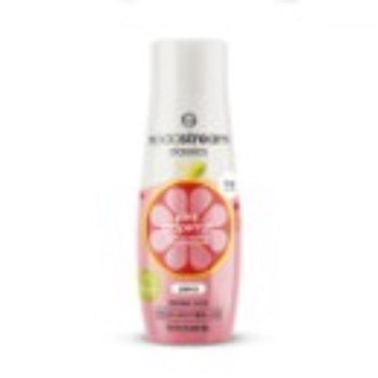Emery Jensen SODAMIX Pink Grapefruit flavor mix, 0 calories, in a colorful packaging bottle for soda and beverages.