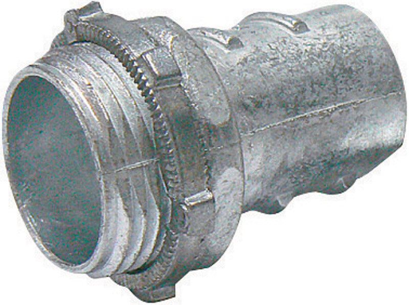 Pack of 50 1/2-inch screw-in flexible metallic fittings by Emery Jensen, suitable for plumbing and piping connections.