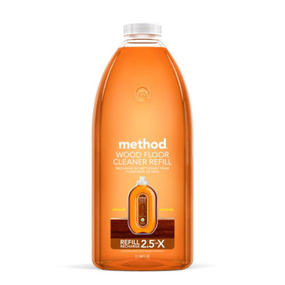 Emery Jensen floor cleaner in a 68 oz almond scent bottle, designed for effective cleaning of various floor surfaces.