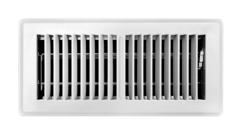 FLOOR REGISTER 10X4"WHT