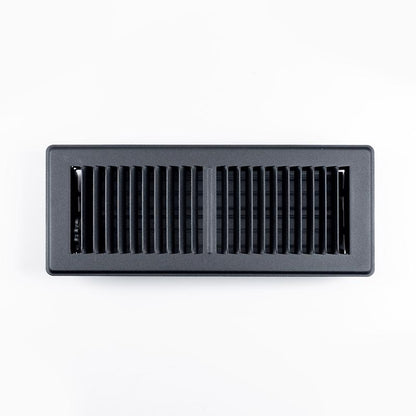 FLR RGSTR STL BLK 12X4"