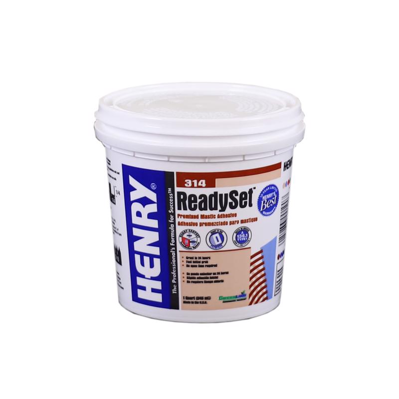 Emery Jensen ceramic tile adhesive for floor and wall tiles, showing a container of ceramic tile adhesive QT314 product.