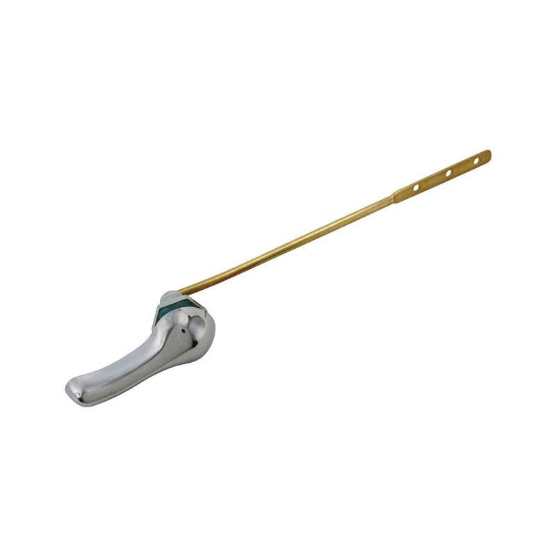Emery Jensen flush lever made of metal, featuring a sleek design for toilet tank operation.
