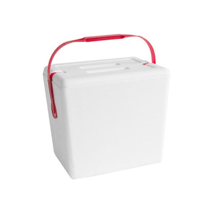Pack of 24 Emery Jensen 12QT Styrofoam foam coolers, lightweight and insulated for keeping food and drinks cold.
