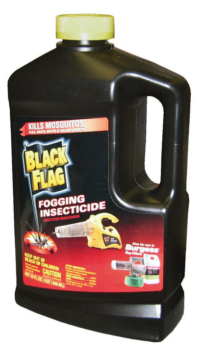 Emery Jensen fogging insecticide 32oz bottle, used for indoor pest control, with a spray nozzle and label visible.