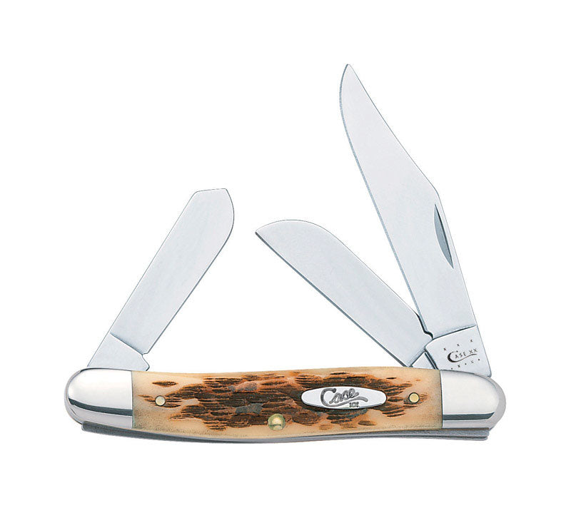 Emery Jensen PKT Knife STKMN AM 3.37-inch folding knife with stainless steel blade, black handle, and compact design.