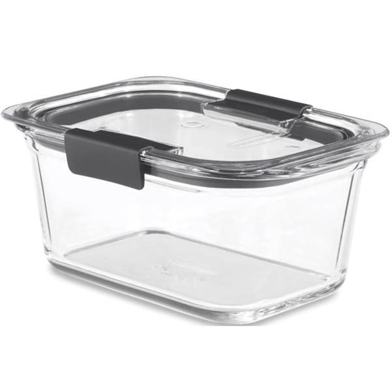 Clear Emery Jensen Brilliance 4.7-cup food storage container with secure lid for keeping food fresh.
