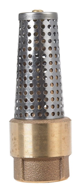Emery Jensen 1-inch foot valve for plumbing, featuring durable construction and suitable for water flow control in piping systems.