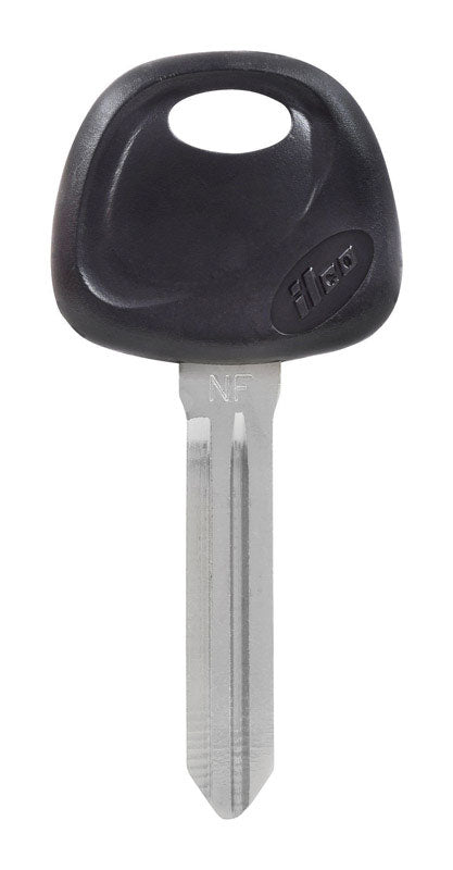 Set of five Hyundai HY-15PH keys by Emery Jensen for foreign auto vehicles, shown in black plastic with key blade and remote.