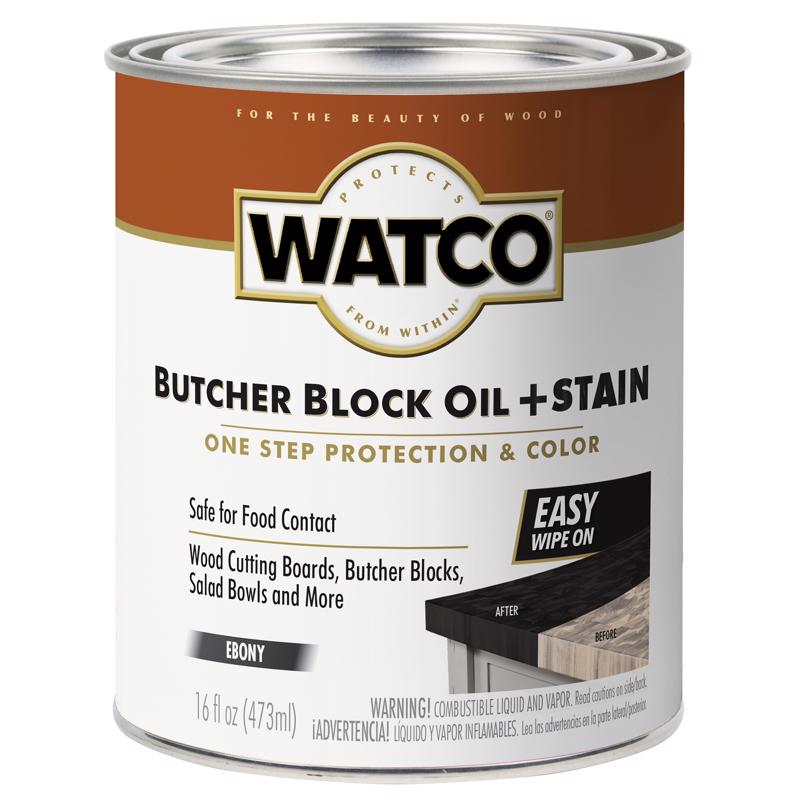 Four 16oz bottles of Emery Jensen Butchr Black Oil Epoxy Filler, a durable fortifier and filler for woodworking and repairs.