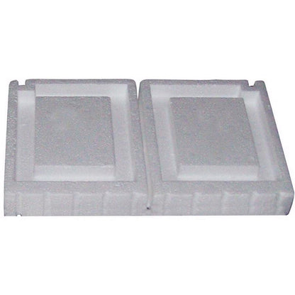 White Emery Jensen foundation vent, 7.75-inch vent for ventilation and foundation protection, shown from a front view.
