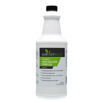 Emery Jensen high vacuum pump oil 1qt bottle, freeze dryer accessories, clear container with label for vacuum pump lubrication