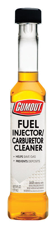 Emery Jensen fuel injector cleaner bottle, 6oz, designed to clean fuel injectors and carburetors for improved engine performance.