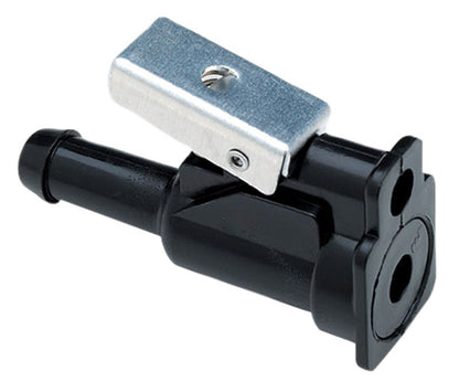 Emery Jensen CONNECTR female 3/8 fuel line connector with metal fittings for secure automotive fuel connections.