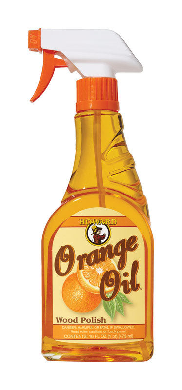 Emery Jensen CLEANR FURN ORNG OIL PT furniture polish liquid, pack of 6 bottles, for wood surface cleaning and shine.