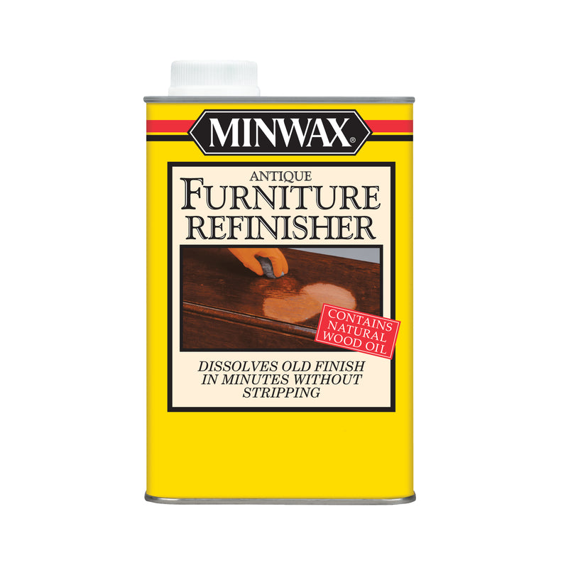 Emery Jensen Minwax furniture refinishers in a quart container, ideal for restoring and refinishing wood furniture.